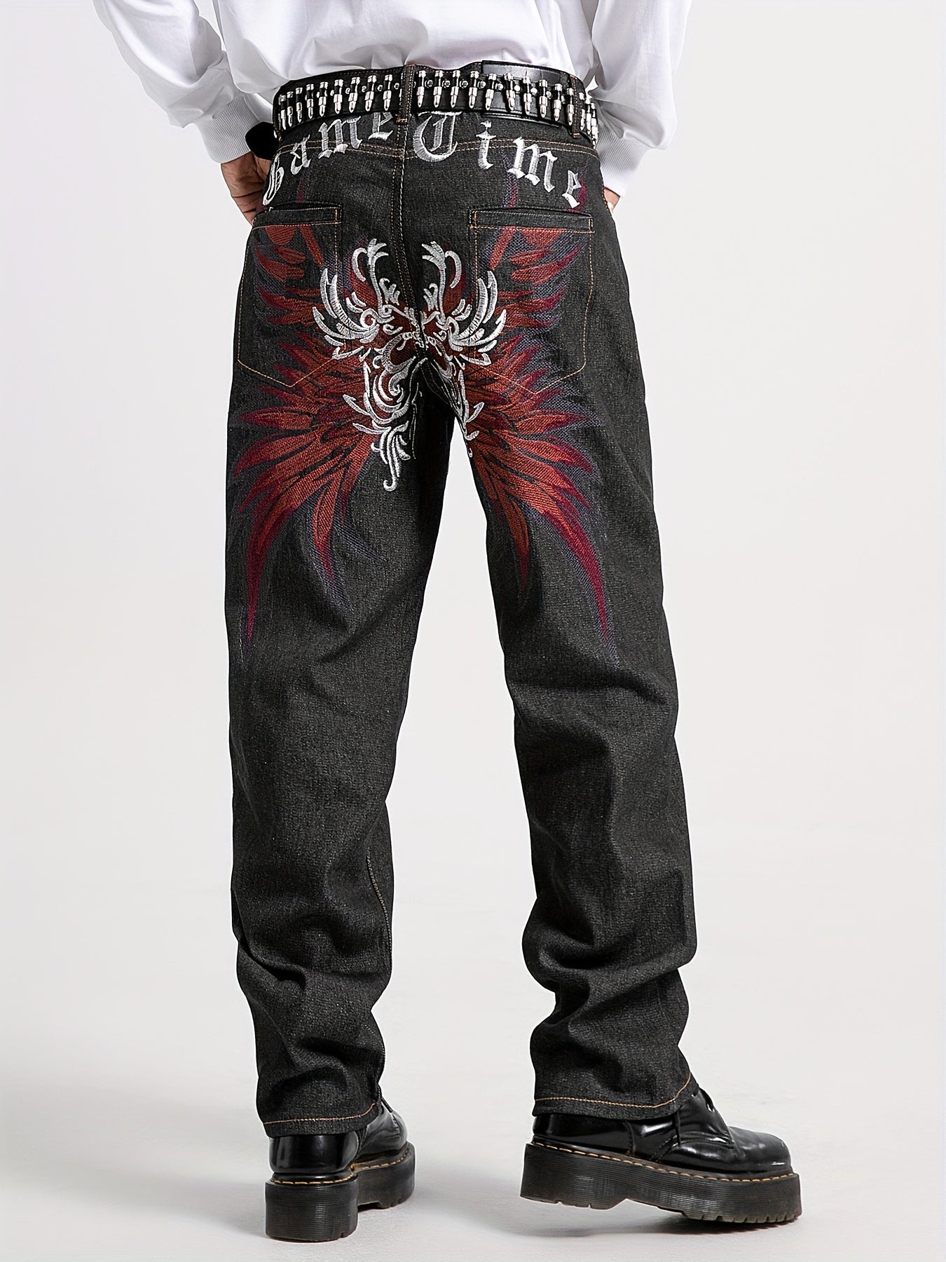Game Time Embroidered Jeans