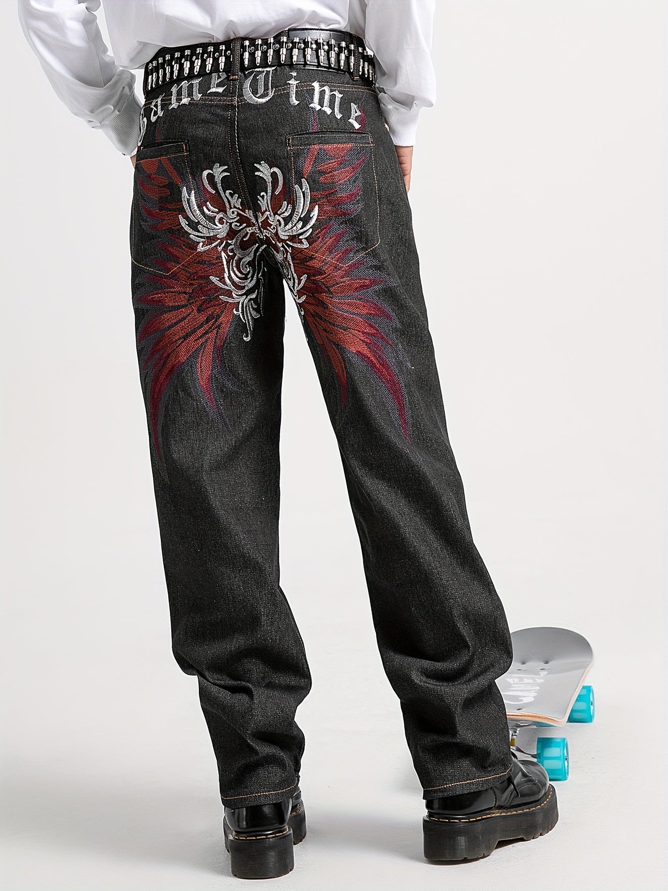 Game Time Embroidered Jeans