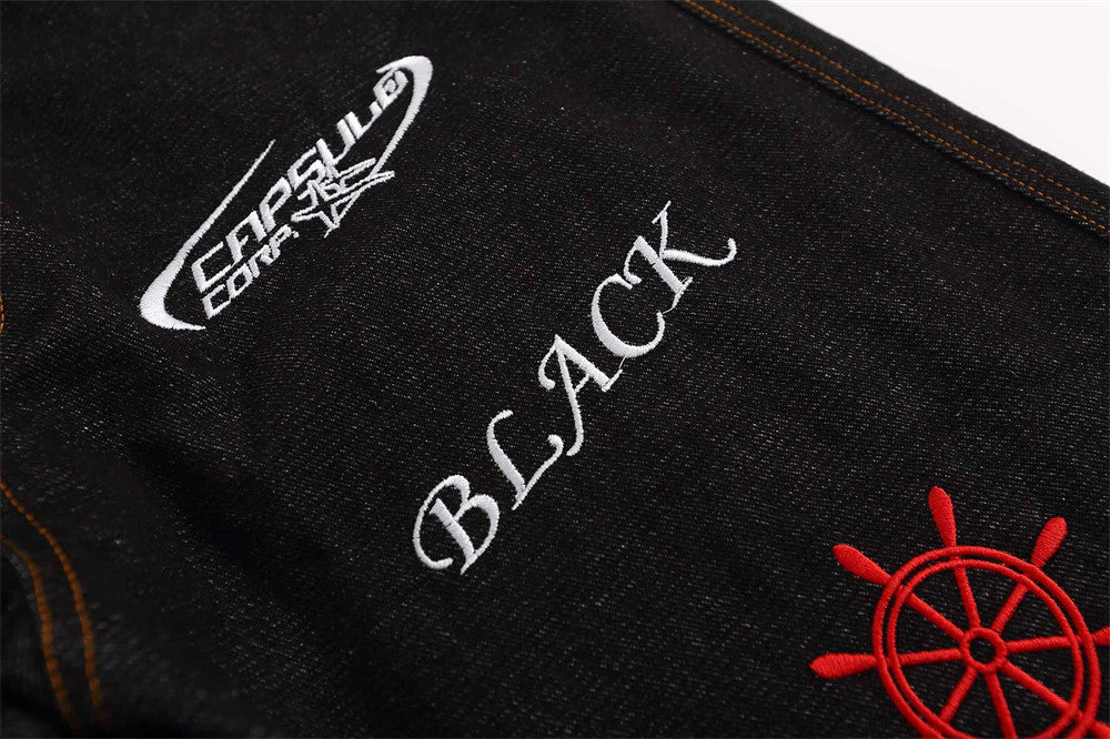 Embroidered Nascar Jeans