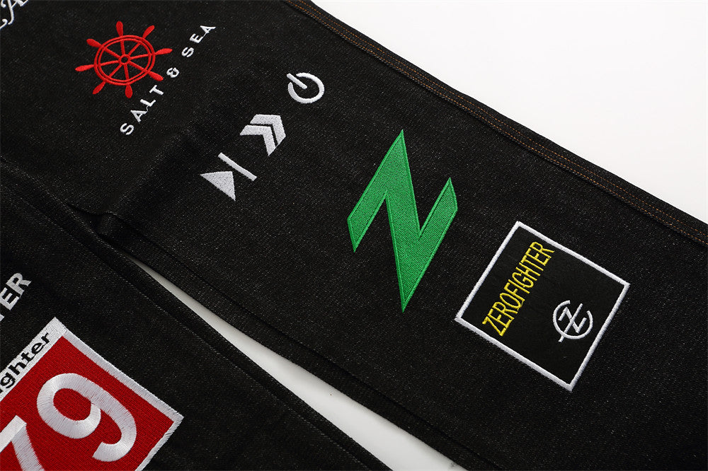 Embroidered Nascar Jeans