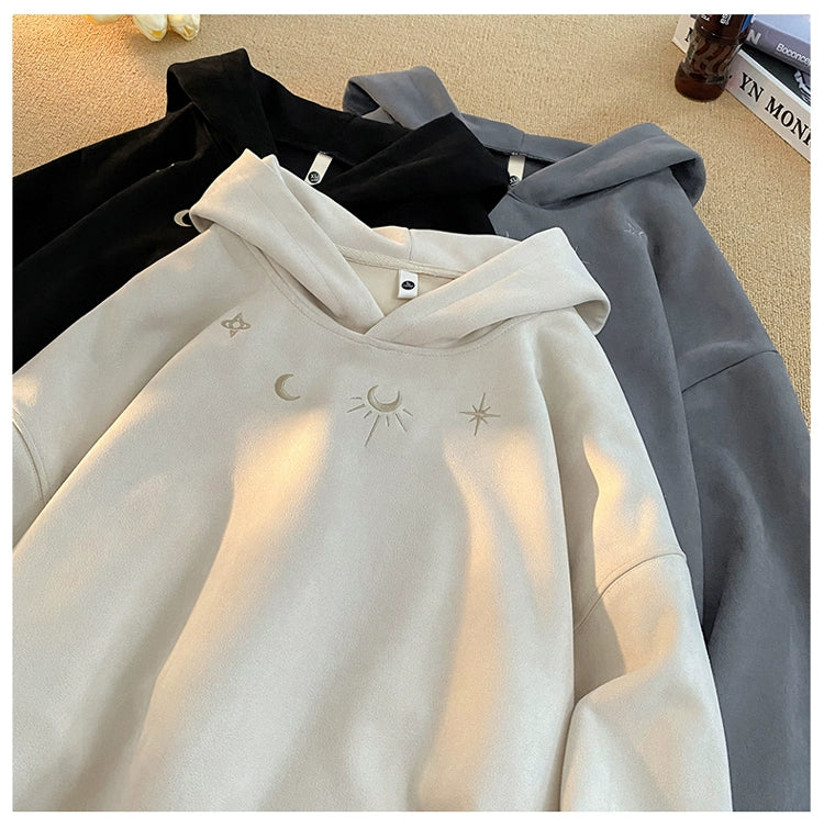 Y2K Lunar Suede Hoodie