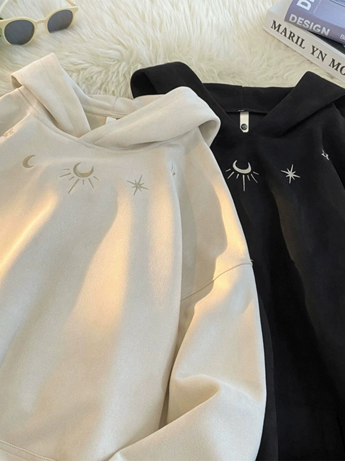 Y2K Lunar Suede Hoodie