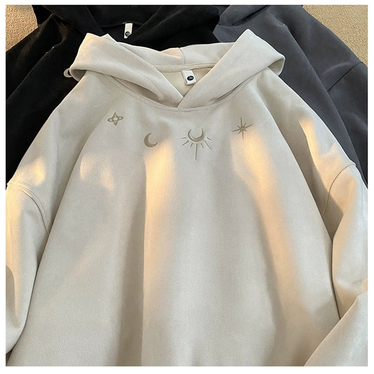 Y2K Lunar Suede Hoodie