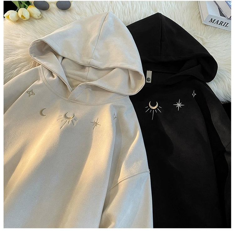 Y2K Lunar Suede Hoodie