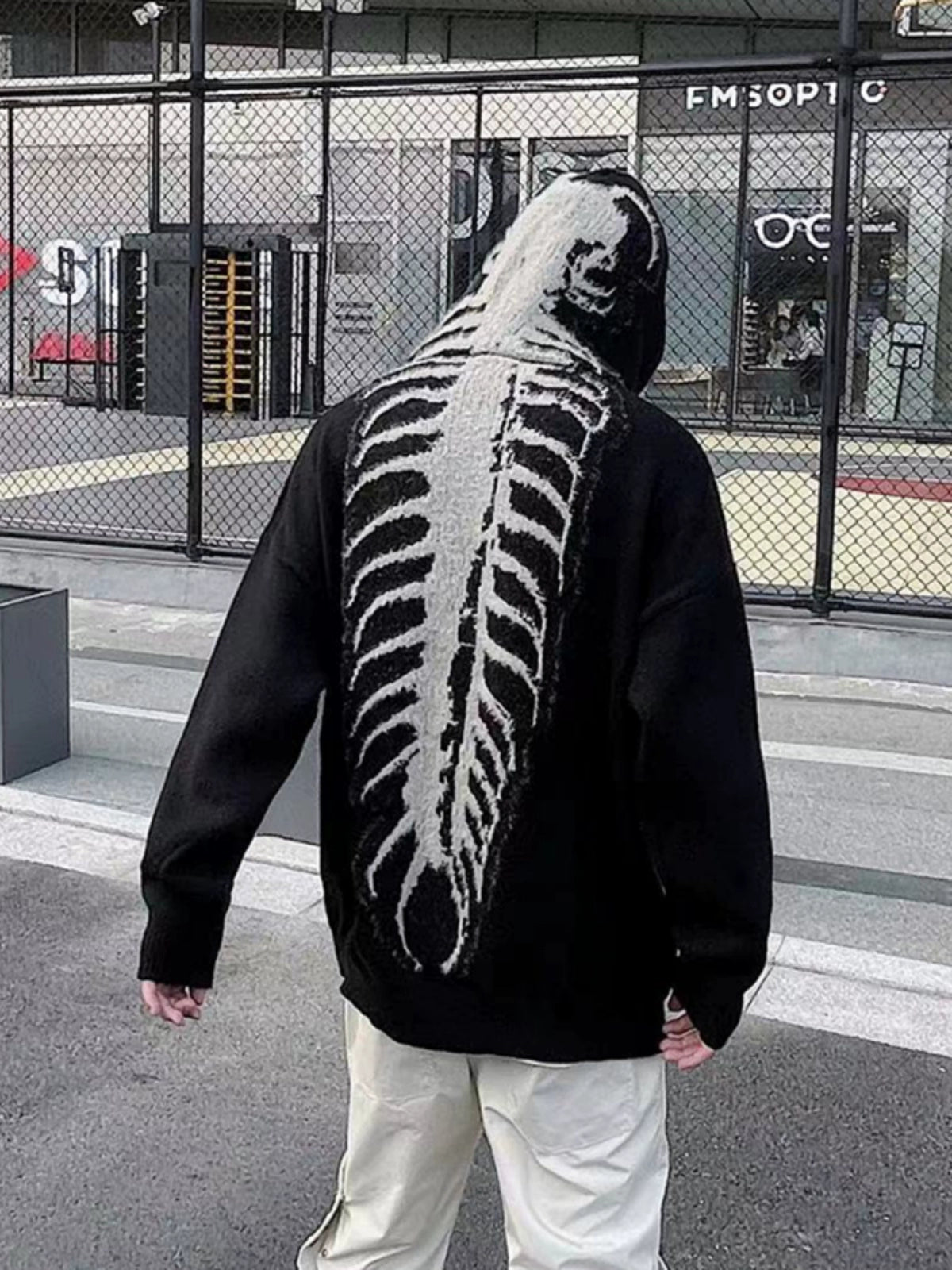 Y2K Centipede Exoskeleton Hoodie