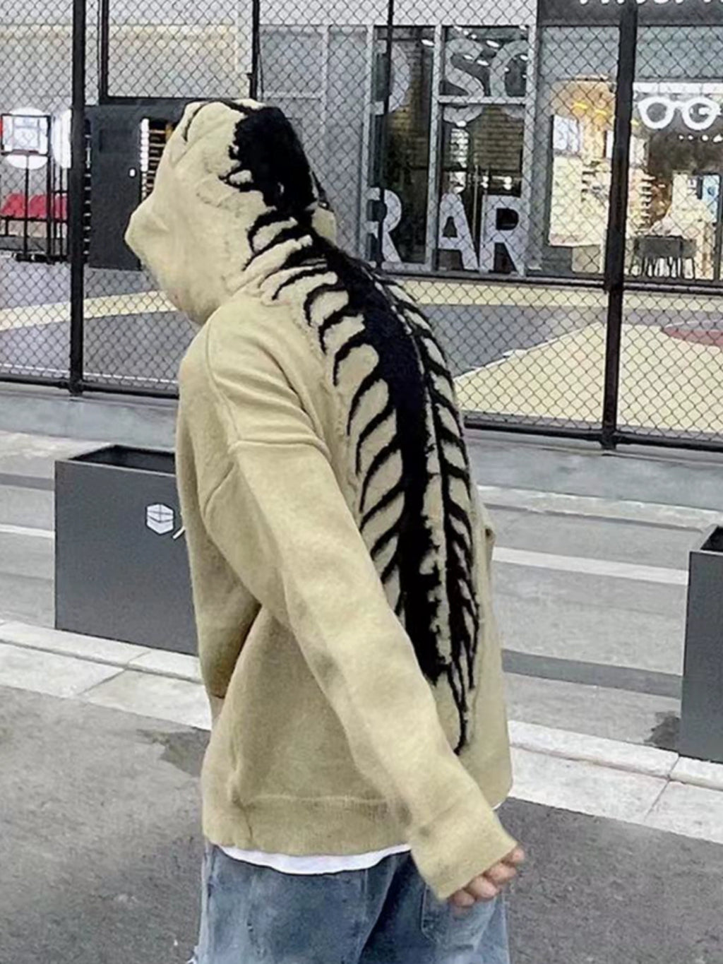 Y2K Centipede Exoskeleton Hoodie