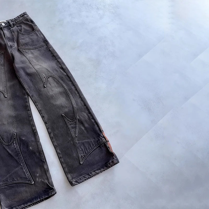 Y2K Embroidered Thoroughbred Denim Jeans