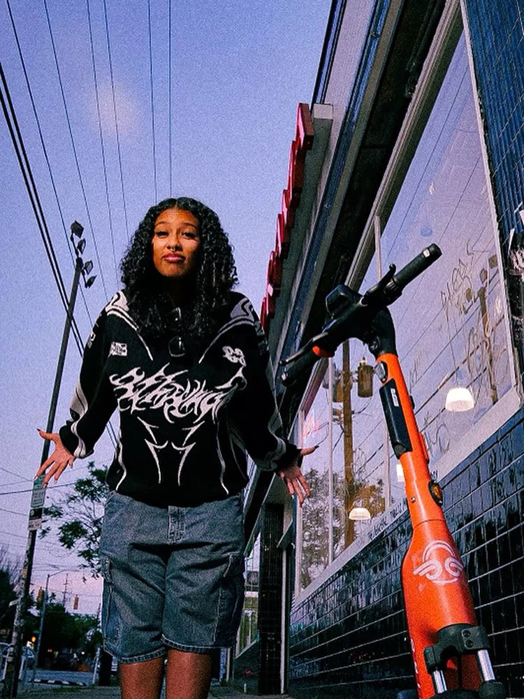 Y2K Tomo Gothic Knitted Sweatshirt