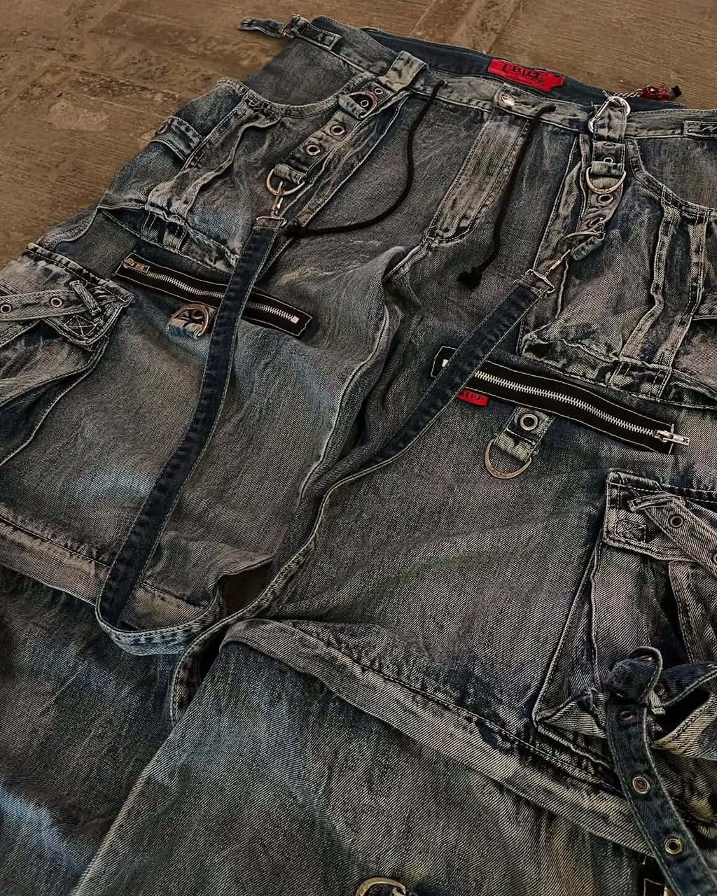 Y2K Strapped Cargo Pants