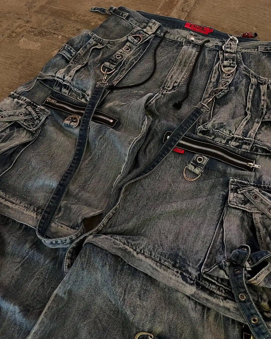 Y2K Strapped Cargo Pants