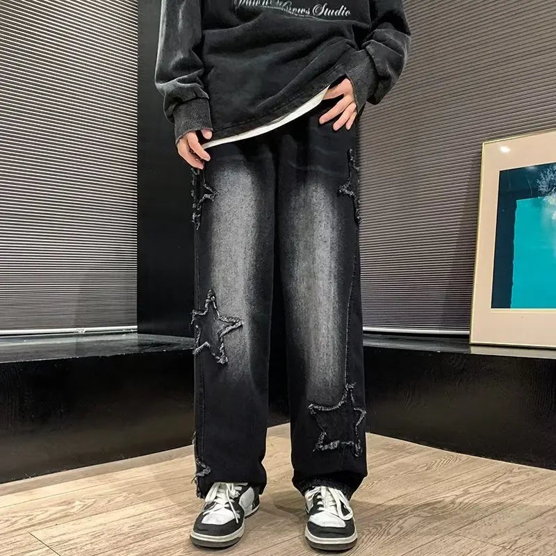 Y2K Star Stitched Jeans