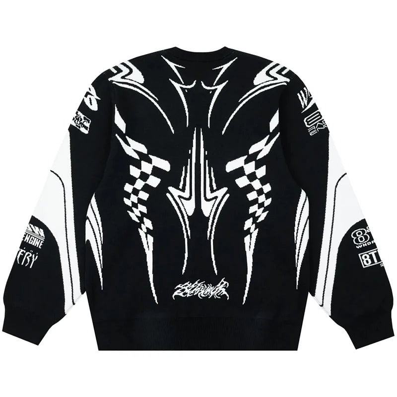 Y2K Tomo Gothic Knitted Sweatshirt