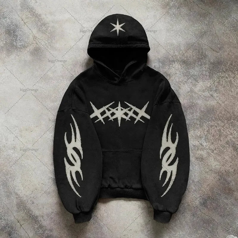 Y2K XXX Black Hoodie
