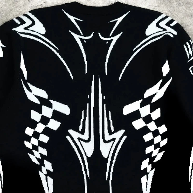 Y2K Tomo Gothic Knitted Sweatshirt
