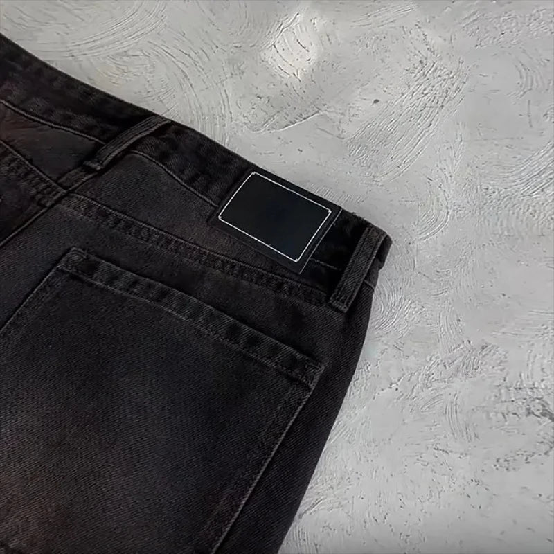 Y2K Embroidered Fallen Angel Jeans