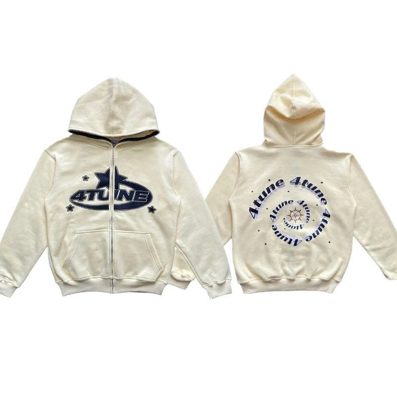 Y2K  Fortune Star Zip-up Hoodie