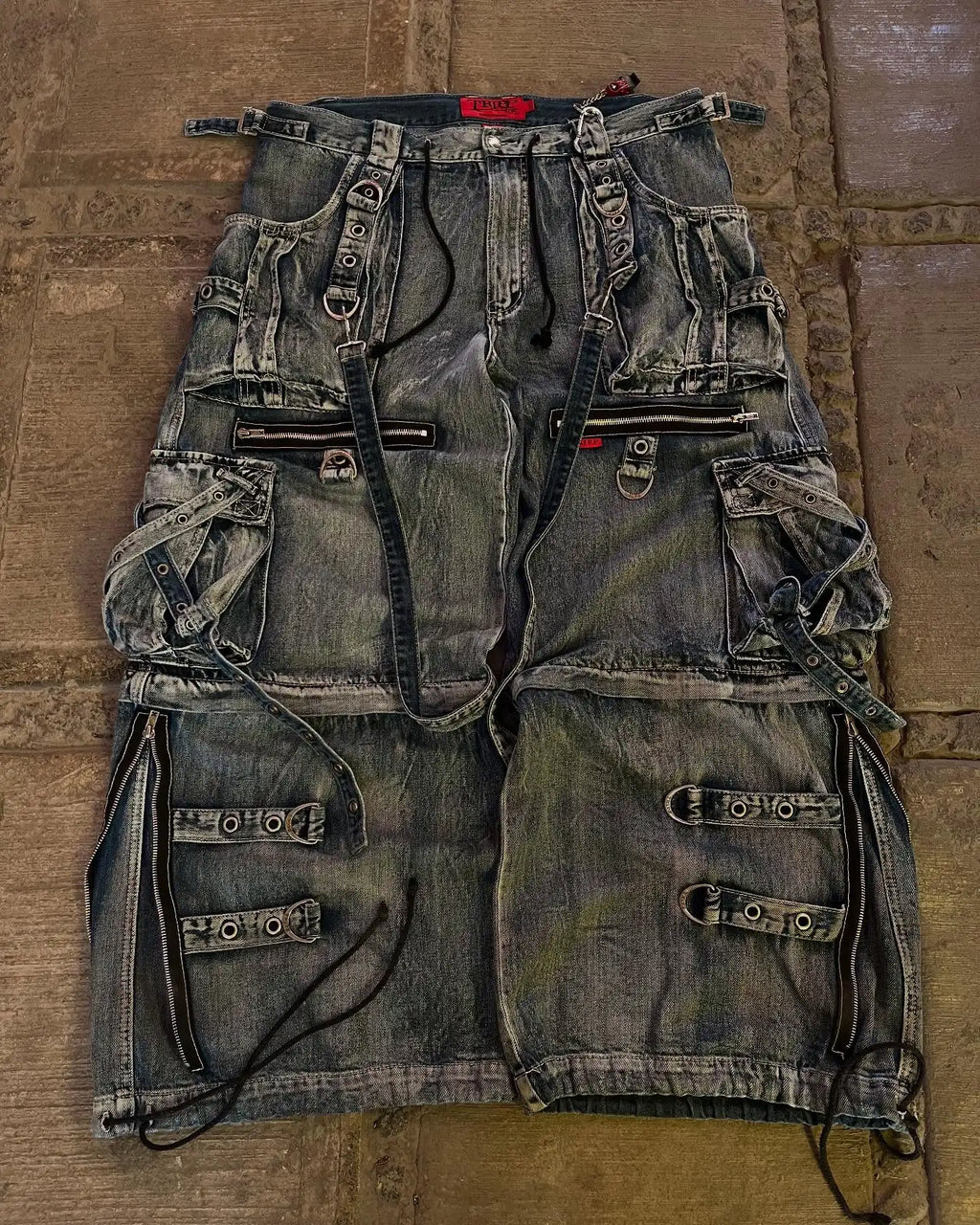 Y2K Strapped Cargo Pants