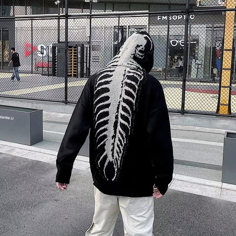 Y2K Centipede Exoskeleton Hoodie