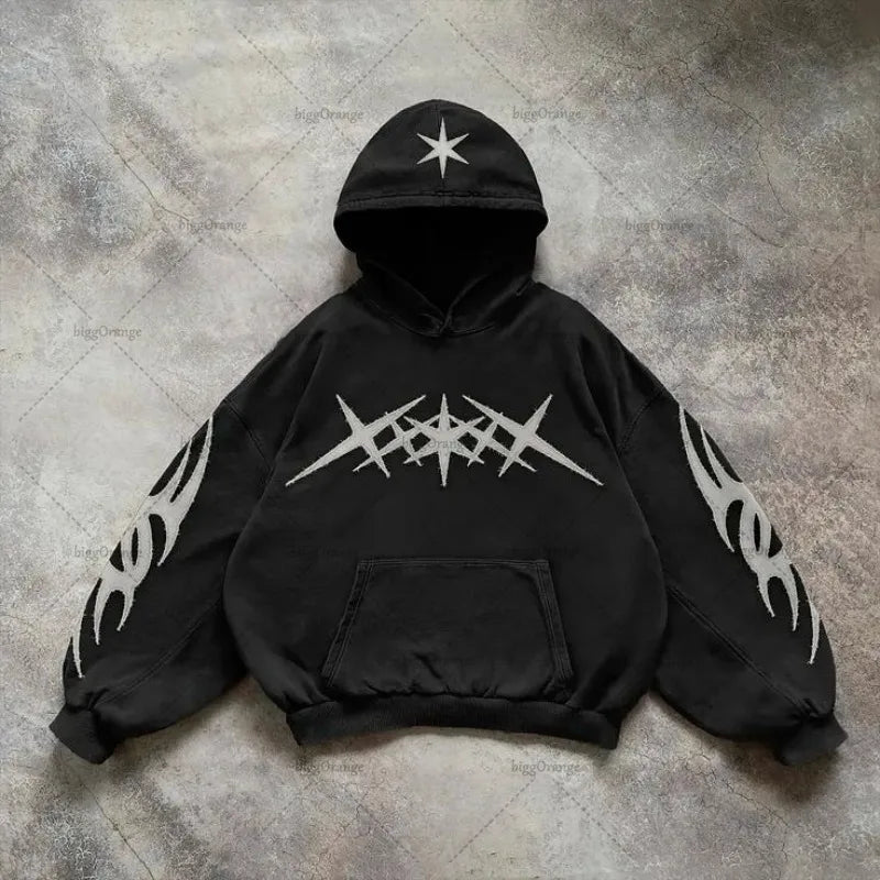 Y2K XXX Black Hoodie