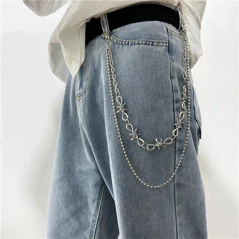 Y2K Spiked Waist Chain
