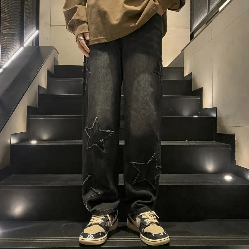 Y2K Star Stitched Jeans