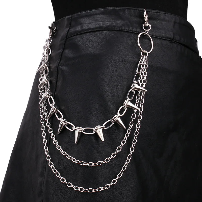 Y2K Spiked Waist Chain