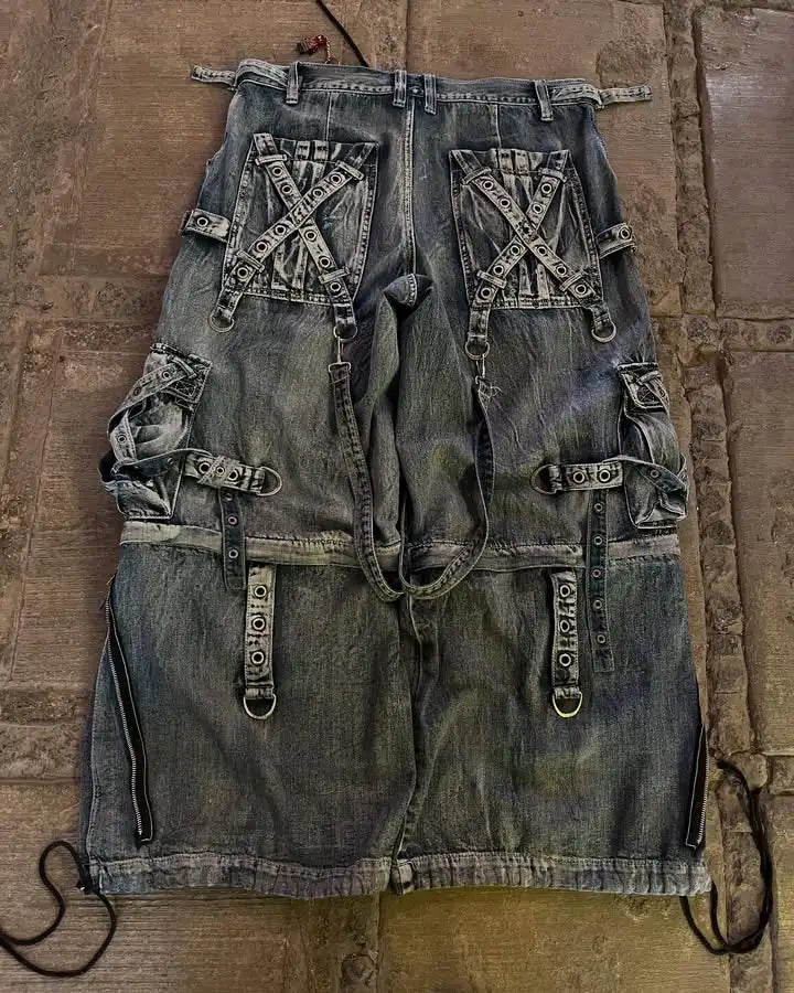 Y2K Strapped Cargo Pants