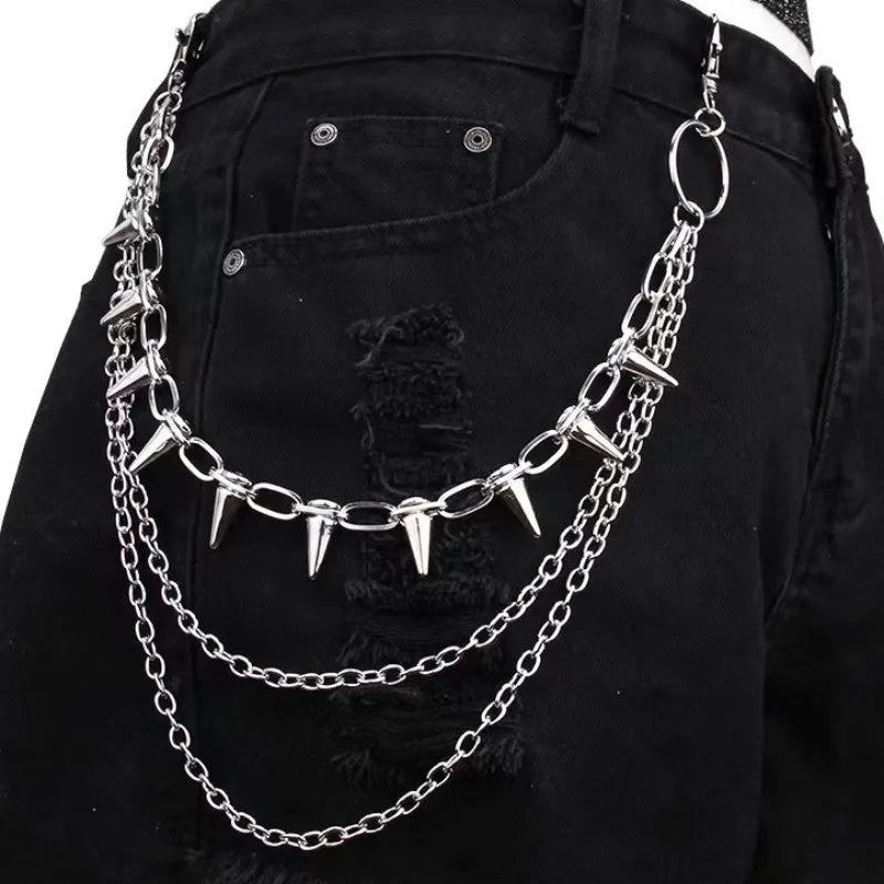 Y2K Spiked Waist Chain