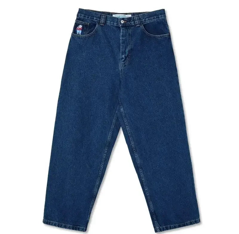 Y2K Little Fella Embroidered Jeans