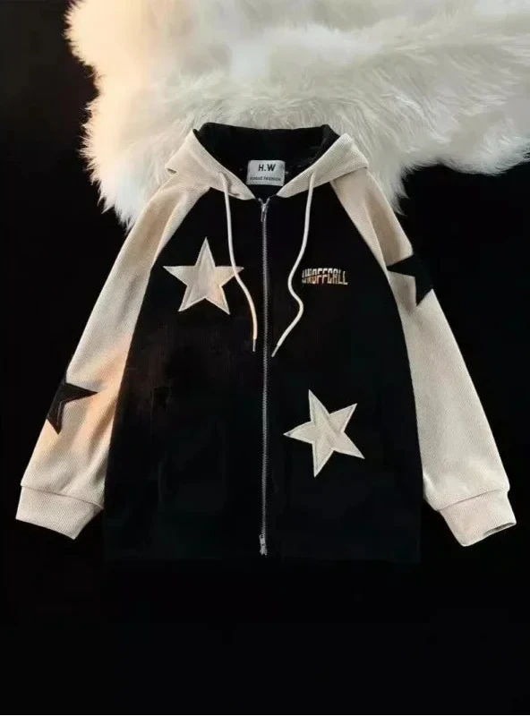 Y2K Zip-up Corduroy Hoodie